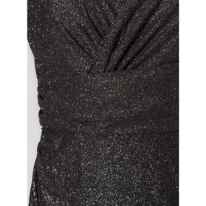 Zoya Sleeveless Silver Open Back Φόρεμα