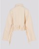 Zoya Fringed Belted Short Vanilla Παλτό Zoya Fringed Belted Short Vanilla Παλτό