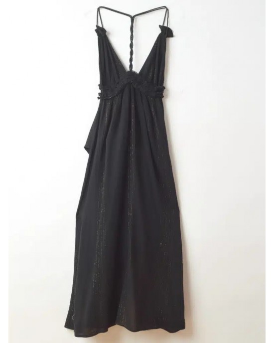 Zoya Gauze Black/Gold Φόρεμα