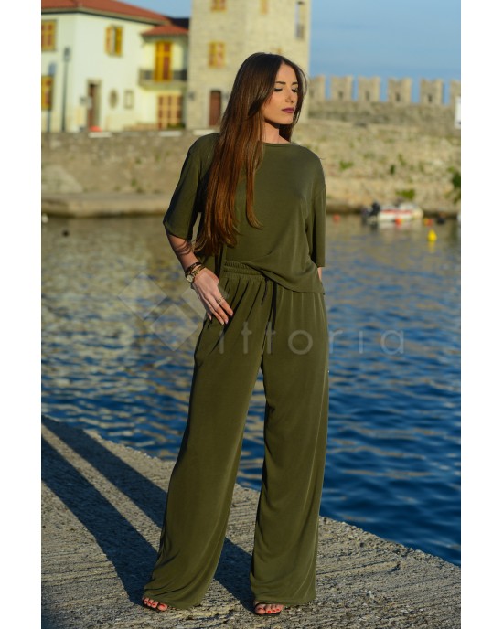 Zoya Rip Khaki Μπλούζα