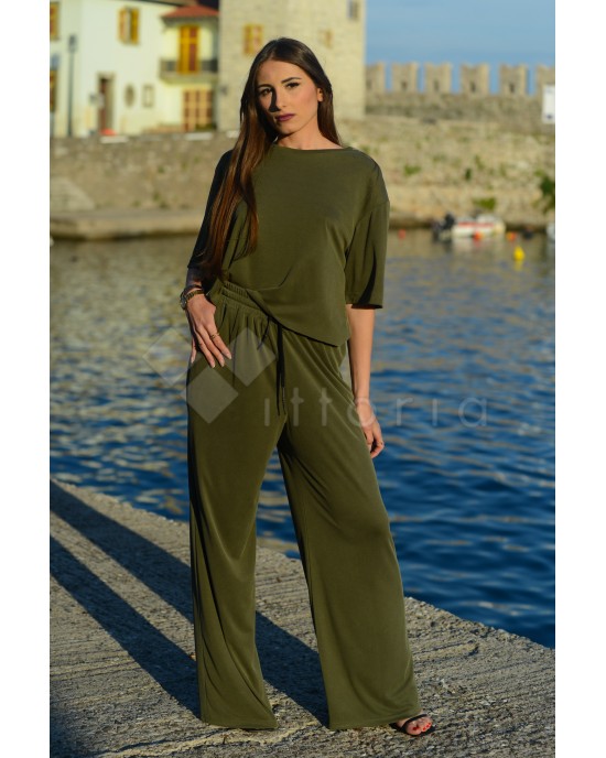 Zoya Rip Khaki Μπλούζα