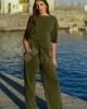 Zoya Rip Khaki Μπλούζα