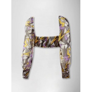 Zoya Bustier Crop Top Κίτρινο