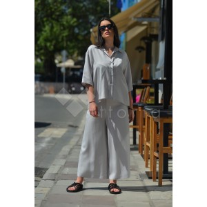 Zoya Comfort Fit Silver Crop Παντελόνι