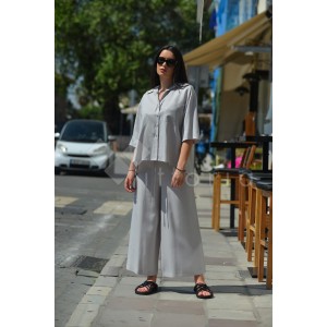 Zoya Comfort Fit Silver Crop Παντελόνι