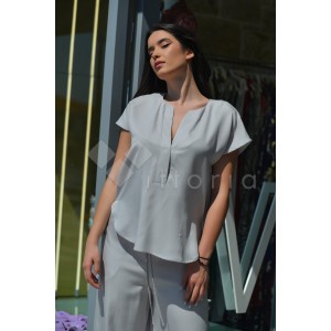 Zoya Shortsleeve Comfort Fit Silver Μπλούζα