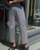 Zoya High Waist Slouchy Fit Grey Παντελόνι