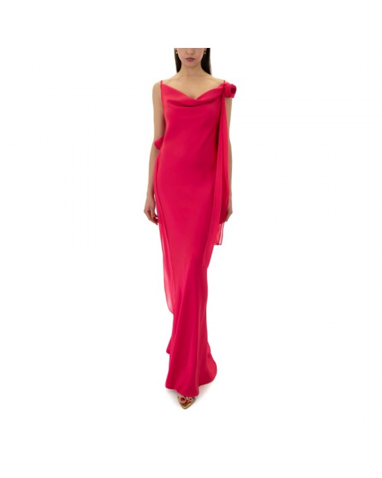 Zoya Flower Fuchsia Maxi Φόρεμα Zoya Flower Fuchsia Maxi Φόρεμα