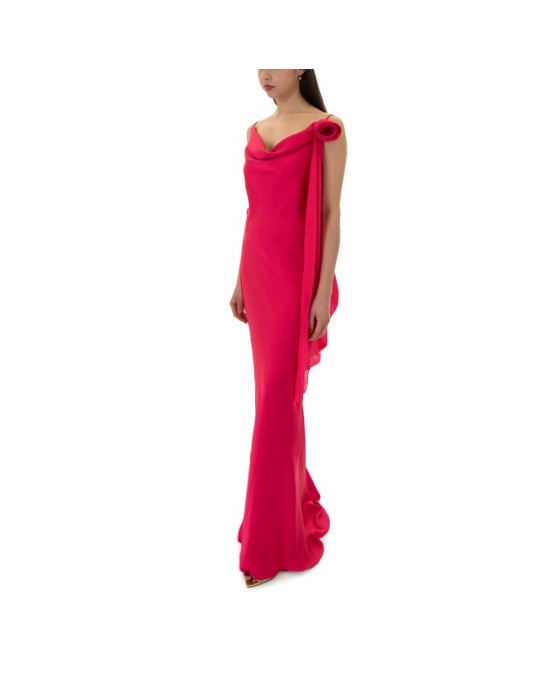 Zoya Flower Fuchsia Maxi Φόρεμα Zoya Flower Fuchsia Maxi Φόρεμα