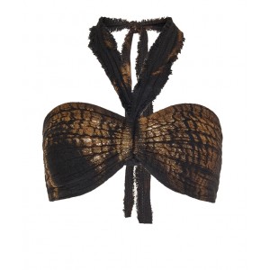 Zoya Gauze Black Gold Bandeau Τοπ Zoya Gauze Black Gold Bandeau Τοπ