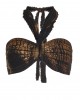 Zoya Gauze Black Gold Bandeau Τοπ Zoya Gauze Black Gold Bandeau Τοπ