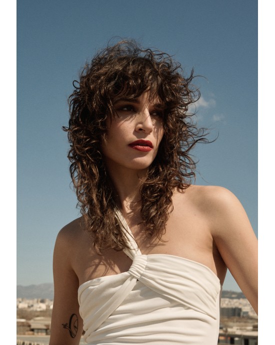 Zoya One Shoulder Bodysuit Ecru Μπλούζα
