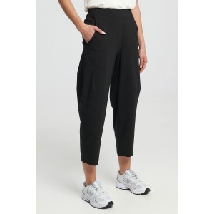 Zoya High Waist Slouchy Fit Black Παντελόνι
