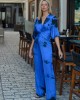 Zoya Tie Dye Ολόσωμη Φόρμα Μπλε Ρουά/Μαύρο