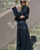 Zoya Snake Print Φόρεμα/Κιμονό Με Φτερά Μαύρο