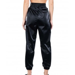 Zoya Δερματίνη Παντελόνι Με Λάστιχο Μαύρο