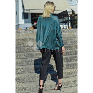 Zoya Παντελόνι Με Λάστιχο & Τσέπες Στο Πλάι Μαύρο