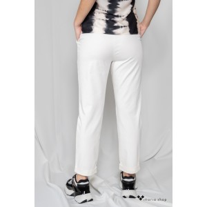 Zoya Παντελόνι Με Λάστιχο & Κορδόνι Εκρού