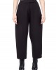 Zoya Slouchy/Cropped Black Υφασμάτινο Παντελόνι