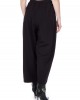 Zoya Slouchy/Cropped Black Υφασμάτινο Παντελόνι