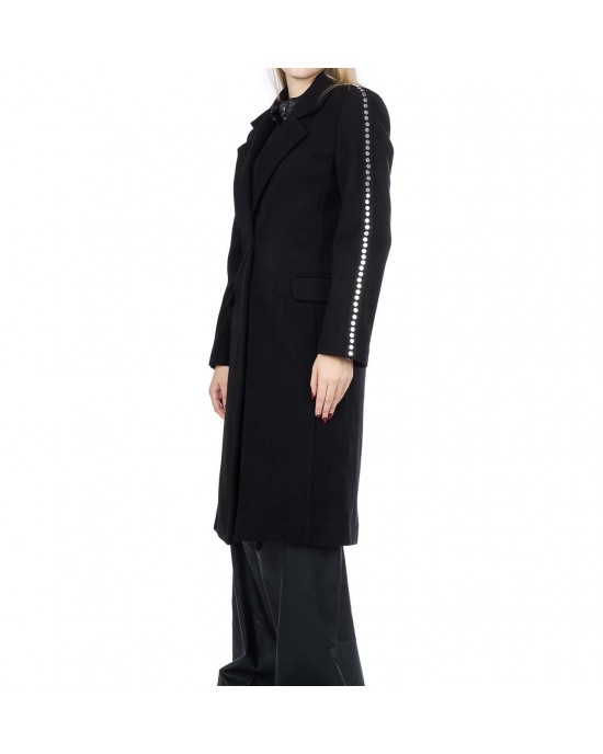 Zoya Studded Sleeve Black Παλτό