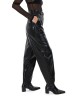 Zoya Faux Croco Leather Slouchy D-ring Buckle Παντελόνι