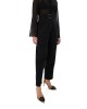 Zoya High-Waist Slouchy D-ring Buckle Black Παντελόνι