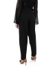 Zoya High-Waist Slouchy D-ring Buckle Black Παντελόνι