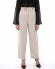 Zoya High-Waist Slouchy D-ring Buckle Vanilla Παντελόνι