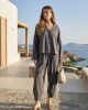 Zoya Longsleeve Πουκάμισο & Slouchy Παντελόνι Coal
