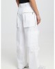 Zoya Cargo High Waist Ecru Παντελόνι