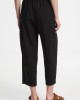 Zoya Cropped Culottes With Pleats Black Παντελόνι