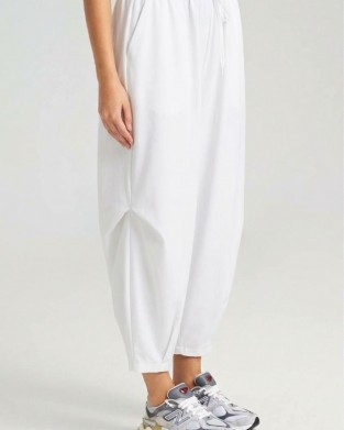 Zoya Barrel/Slouchy Off White Παντελόνι