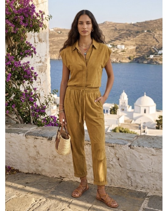 Zoya Patted Πουκάμισο & Παντελόνι Gold