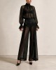 Zoya Sheer High-Neck Black Μπλούζα