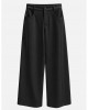 Zoya Tailored Wide-Leg Black Παντελόνι