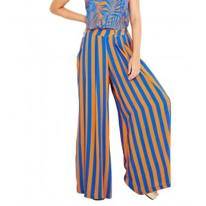 Blueman Calca Catrine Cayena Παντελόνι Πορτοκαλί/Μπλε