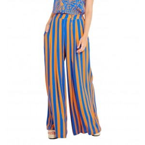 Blueman Calca Catrine Cayena Παντελόνι Πορτοκαλί/Μπλε