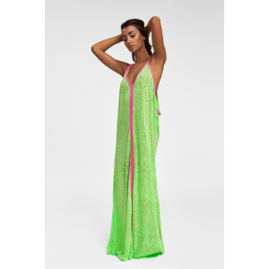 Pitusa Inca Sundress Φόρεμα Lime/Φούξια