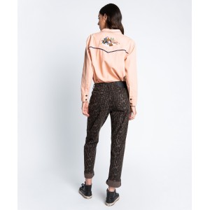 Oneteaspoon Truckers Mid Rise Straight Leg Jean Μπρονζε Λοπαρ