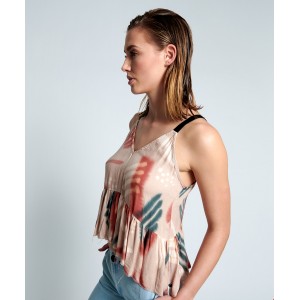 Oneteaspoon Cosmic Runnaway Top Μπεζ