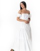 Twenty-29 La Primavera Collection Φόρεμα Με Κουμπιά Μπροστά Λευκό