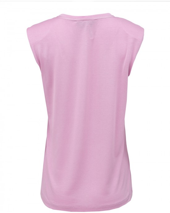 Twenty-29 La Primavera Collection Αμάνικη Μπλούζα Με Βάτες Ροζ